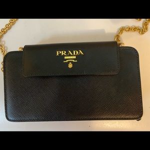 Large Saffiano Leather Prada Wallet